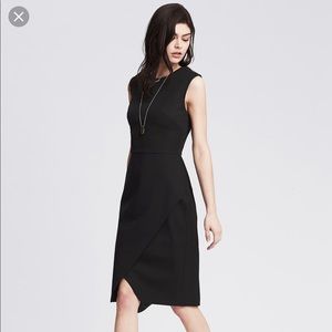 Banana Republic Sloan-Fit Cross-Front Sheath Dress
